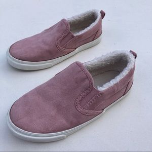 Old Navy Faux Suede Mauve Slip-on Sneaker